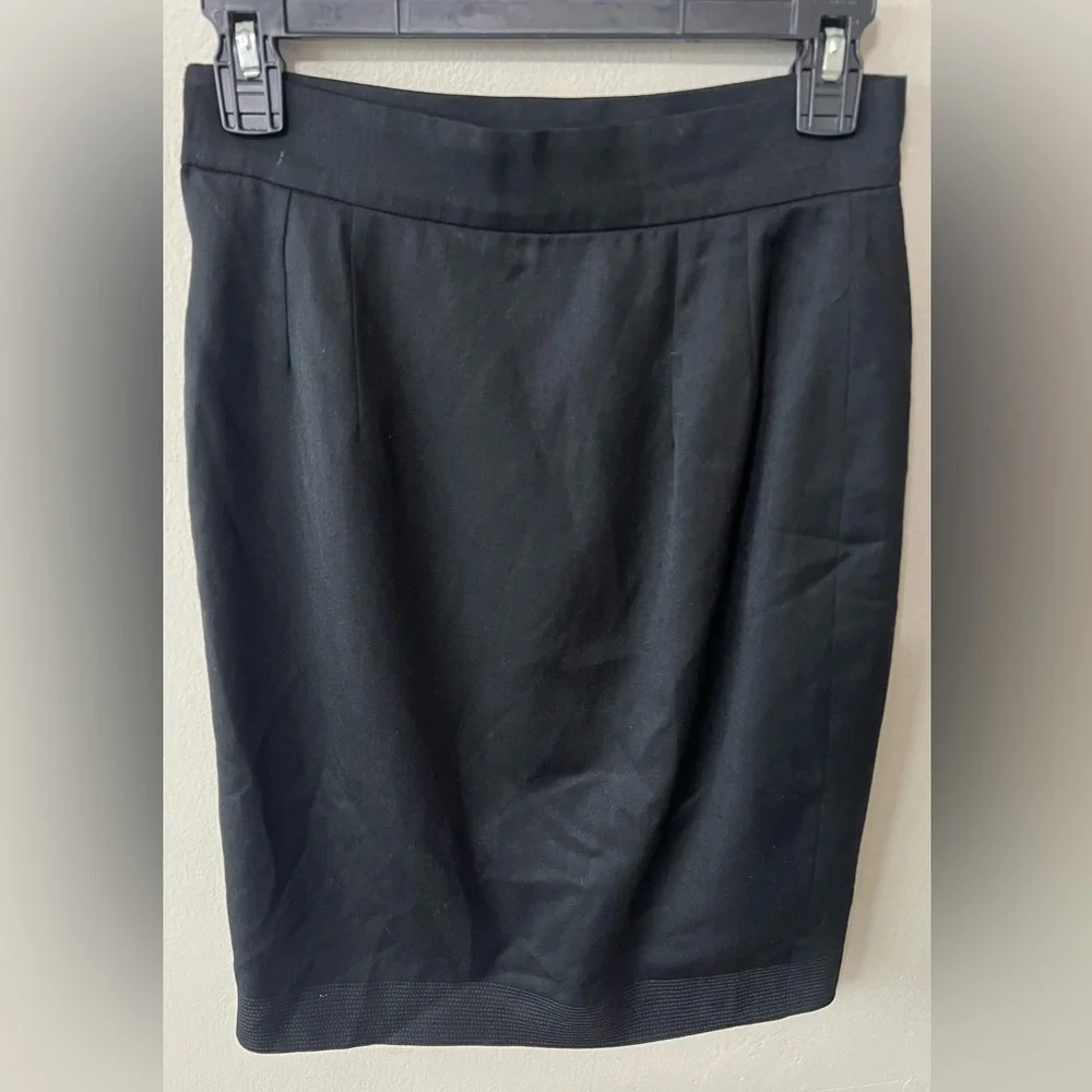 Vintage Gianni Versace Black Wool Wrap Mini Skirt XS Made in Italy Asymmetrical